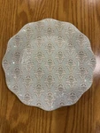 Southern Living X Dillard's Stoneware Plates SET/4 Blue Floral Scalloped. Fixed Price $49.00.