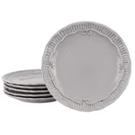 Modern Southern Home Capri 6 Piece 9" Stoneware Embossed Dessert Plate Set In G. Fixed Price $43.54.
