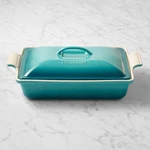 Creuset Heritage Stoneware Rectangular Covered Casserole, 4-QT. Freeship. Fixed Price $109.00.