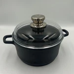Berghoff Non-stick Stockpot With Glass Lid Speckled Black Dutch Oven Casserole. Fixed Price $45.00.