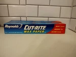 Reynolds Cut-rite Wax Paper 12" 75 Sq Ft Roll Lot Of. Fixed Price $12.99.