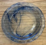 Pyrex Watercolor Collection Pie Plate Blue Lagoon Swirl Glass Dish Y2K. Fixed Price $31.59.