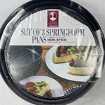 Bakers Advantage Roshco Set Of 3 Springform Pans Non-stick Steel Sealed New. Fixed Price $6.49.