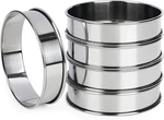 Fangsun 4 Inch English Muffin Rings, Stainless Steel Crumpet Tart. Fixed Price $14.04.