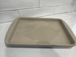 Pampered Chef Family Heritage #1201 Medium Bar Pan Stoneware- 13.5 X 8.75 Euc. Fixed Price $34.99.