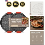 Bakken Pizza Baking Pan Round Perforated Carbon Steel With Non-stick Ma.... Fixed Price $32.42.