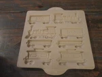 Original Pampered Chef Gingerbread Home Town Train Stone Mold Baking Pan 1998. Fixed Price $29.69.