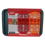 3PC Mrs. Fields Holiday Xmas Halloween 18 Cookie Cutter 19" Baking Pan Sheet Set. Fixed Price $5.00.