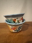 The Pioneer Woman Stoneware Scalloped Ramekin Bowl Blue Willow Floral 2015DMT. Fixed Price $14.00.
