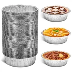 Round Foil Cake Pans 50 Pack 6" Reusable Aluminum Baking Stackable. Fixed Price $17.06.