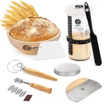 Sourdough Starter Kit: Bread Baking Supplies With Proofing Basket & Glass Jar. Fixed Price $59.45.