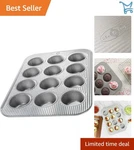 Bakeware Muffin Pan 12 Well Nonstick Aluminized Steel Oven Safe. Fixed Price $35.98.