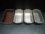 Lot Of Bread Pans 2 Sizes Steel Rectangle Ekco No. R-407. Fixed Price $28.80.