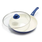 Pan Skillet 12 Inch Ceramic Nonstick Dishwasher Safe Blue Greenlife Frying Soft. Fixed Price $59.99.