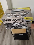 Farberware 14 Piece Nonstick Cookware Set Cook's View. Fixed Price $30.00.