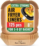 Air Fryer Paper Liners, 125PCS Disposable Non-stick And Oil.... Fixed Price $14.61.