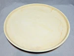 Vintage Macomb Illinois Hp Heartland Pottery Stoneware Pizza 14" X .75" Pie. Fixed Price $14.00.