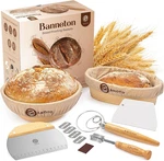 Banneton Bread Proofing Basket Set Sourdough Making Kit With Handcrafted. Fixed Price $54.86.