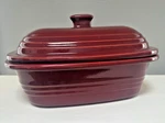 Pampered Chef Deep Covered Baker Casserole Dish 3.1 Qt Cranberry Usa #061206. Fixed Price $59.00.