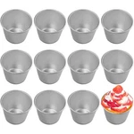 Frigiire 12 Pieces Pudding Molds For Cups Aluminum, Siliver. Fixed Price $28.26.