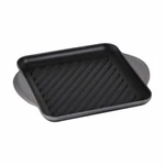 Le Creuset New Oyster Gray-square 9.5 Inch Grill. Fixed Price $200.00.