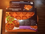 Chicago Metallic Pumpkin Cakelette Pan With Stencil Rimmed Halloween. Fixed Price $11.99.