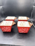 Temptations Floral Lace Red 3/4" 10 Oz Ramekins KFI-XNG-797376. Fixed Price $31.97.