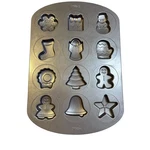 Wilton Holiday Cookie Mold Sheet Baking Pan Christmas Shapes Snowflake Bell Tree. Fixed Price $15.00.