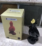 3.5" Tall "shiny Black" Le Creuset Pie Bird Funnel Vent Nwt Stoneware Solid. Fixed Price $29.99.