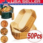 50 X Air Fryer Disposable Paper Tray Non-stick Parchment Oil-proof Liners 8" Lot. Fixed Price $17.97.