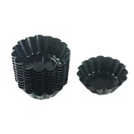 Lovedeal 12 Packs Egg Tart Molds, Mini Carbon Steel 2.6 Inch, Black. Fixed Price $18.99.