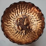 Vintage Gregorian Usa Hammered Copper Fruit Bowl Embossed Elegance. Fixed Price $39.99.