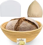 9 Inch Bread Banneton Proofing Basket - Baking Bowl Dough Gifts For Bakers Pr.... Fixed Price $25.71.