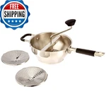 Excelsteel Stainless Food Mill, 3 Grinding Discs, Purees Sauces Soups. Fixed Price $61.49.