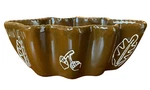 Temptations By Tara Falltastic 8OZ. Acorn Leaf Shaped Dish Brown Euc. Fixed Price $12.00.