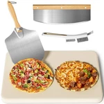 Gyreuni 4 Pcs Rectangle Pizza Stone Set, 20" Large For Oven And Gril. Fixed Price $90.40.